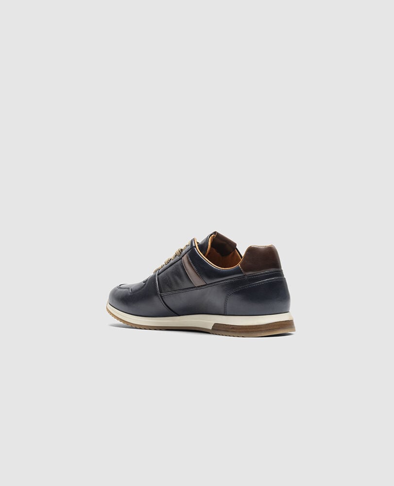Plimmerton Sneaker, NAVY, Flat Lay