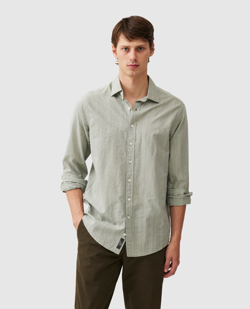 Ingleton Shirt, EUCALYPTUS, Front