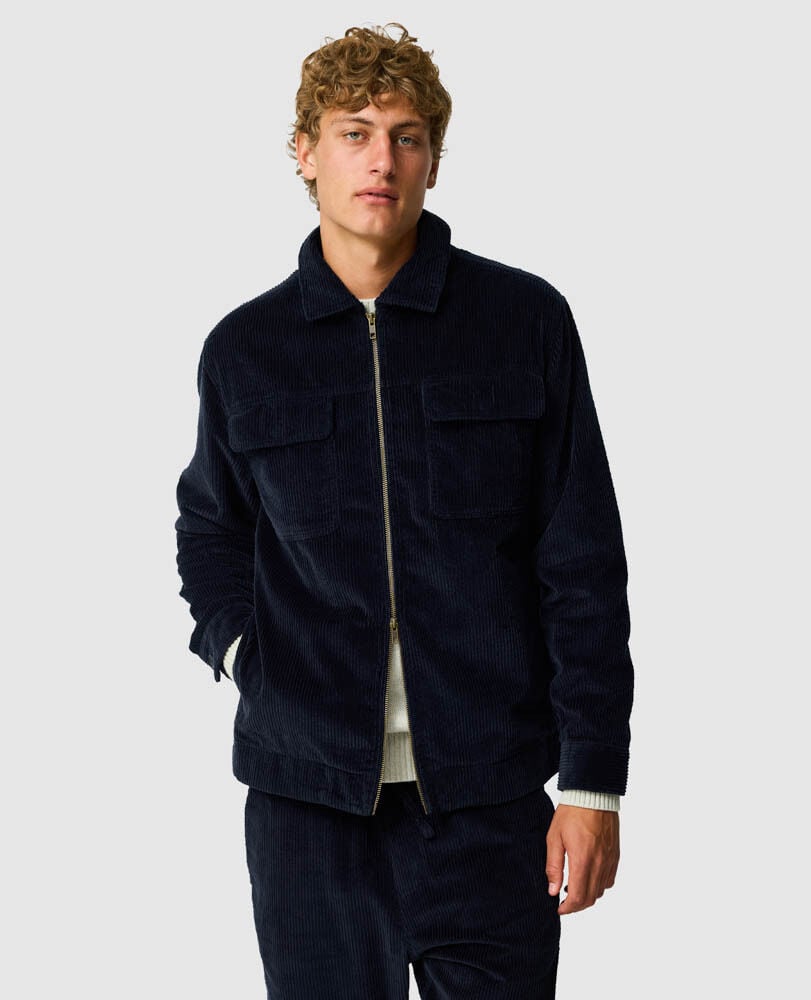 Anvil Island Shacket, NAVY, Front
