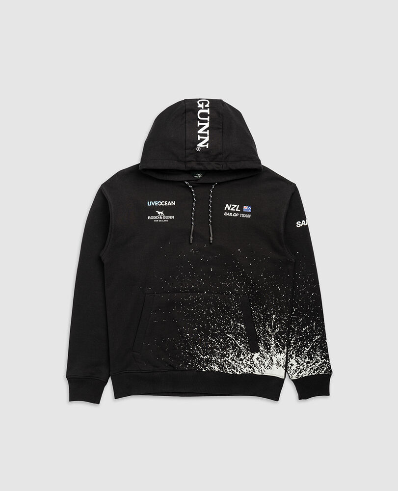 Wellington Bay Sweat, OBSIDIAN, Flat Lay