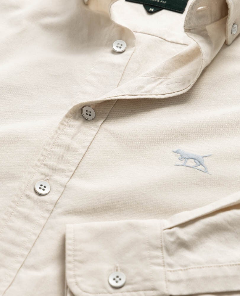Gunn Oxford Sports Fit Shirt, NATURAL, Detail 2
