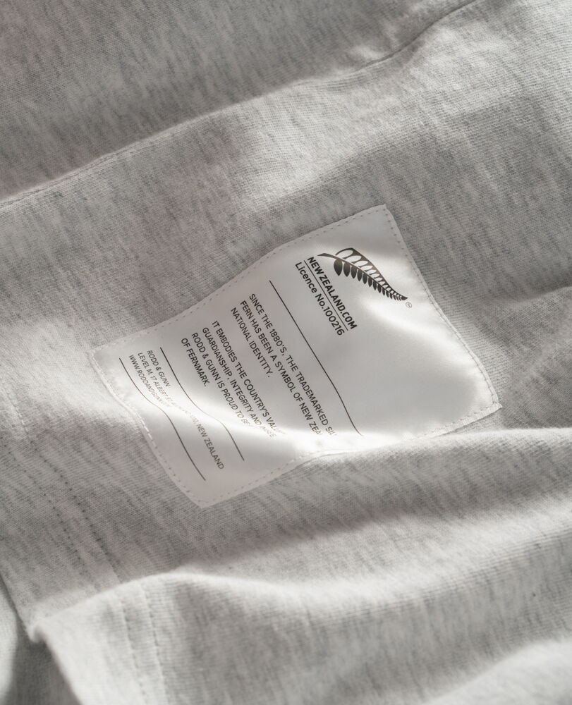 Fernmark Logo T-Shirt , ICE GREY MARLE, Detail 3