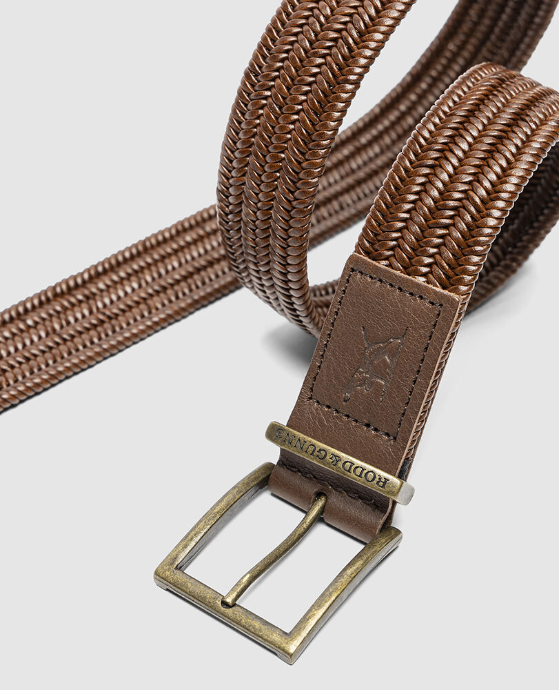 Stirling Stretch Belt, COGNAC, Back