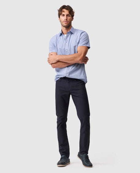 Blumine Sports Fit Shirt, INDIGO