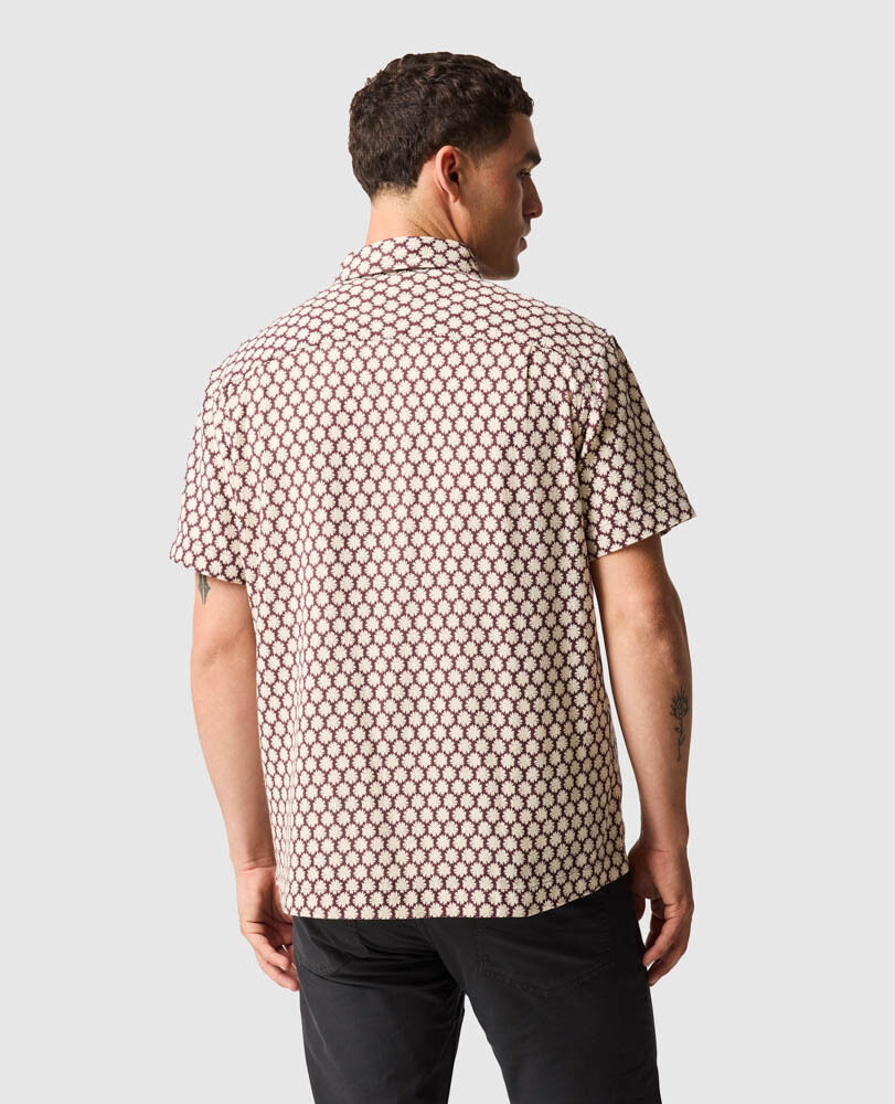 Nelson Creek Shirt, BURGUNDER, Back