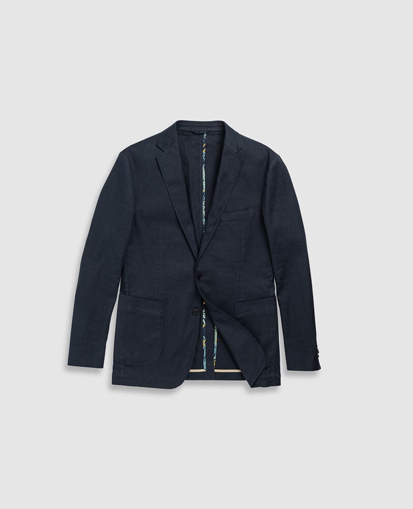 Golden Court Sports Fit Jacket, INDIGO, Flat Lay