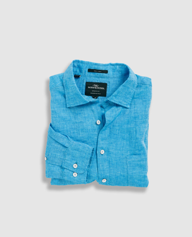 Seaford Sports Fit Shirt, CYAN, Flat Lay