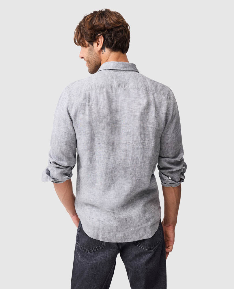 Coromandel Sports Fit Shirt, SMOKE, Back