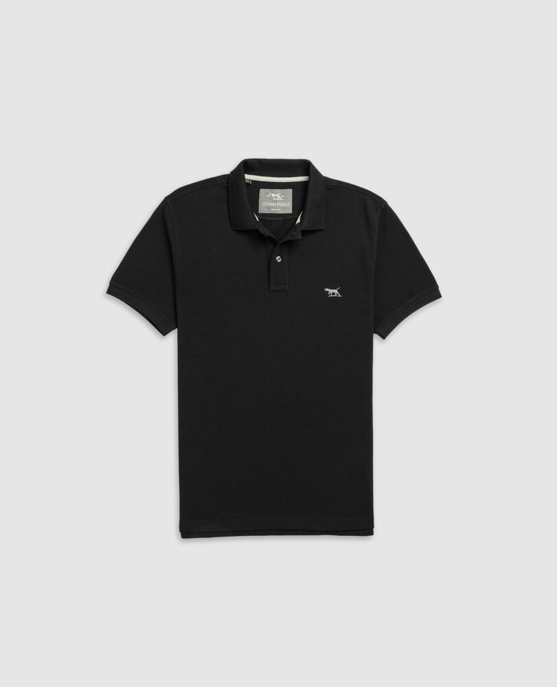 The Gunn Sports Fit Polo, ONYX, Flat Lay