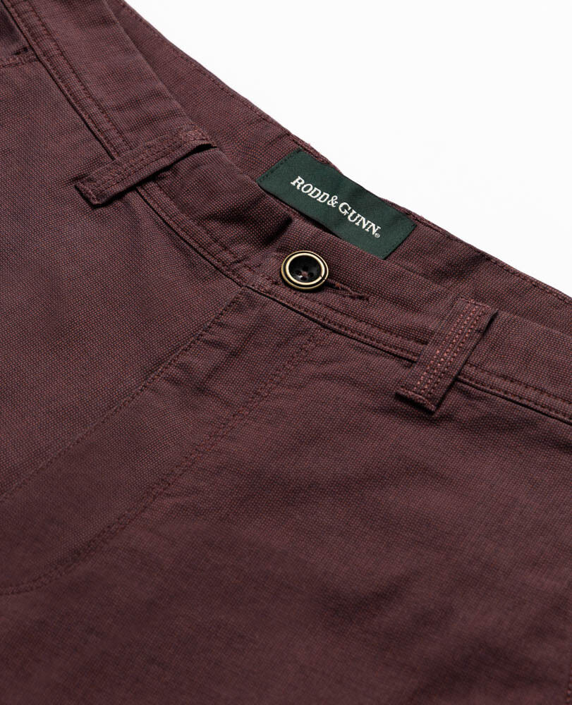 The Gunn 9" Short, OXBLOOD, Detail 2