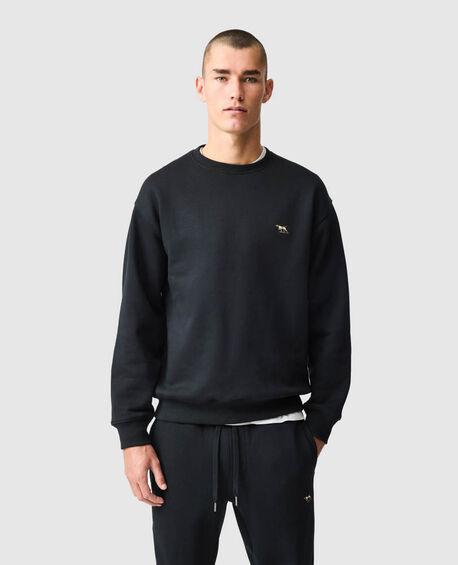 Otago Crew Neck Sweat, NOIR