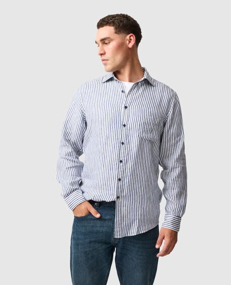 Port Charles Sports Fit Shirt, DEEP OCEAN