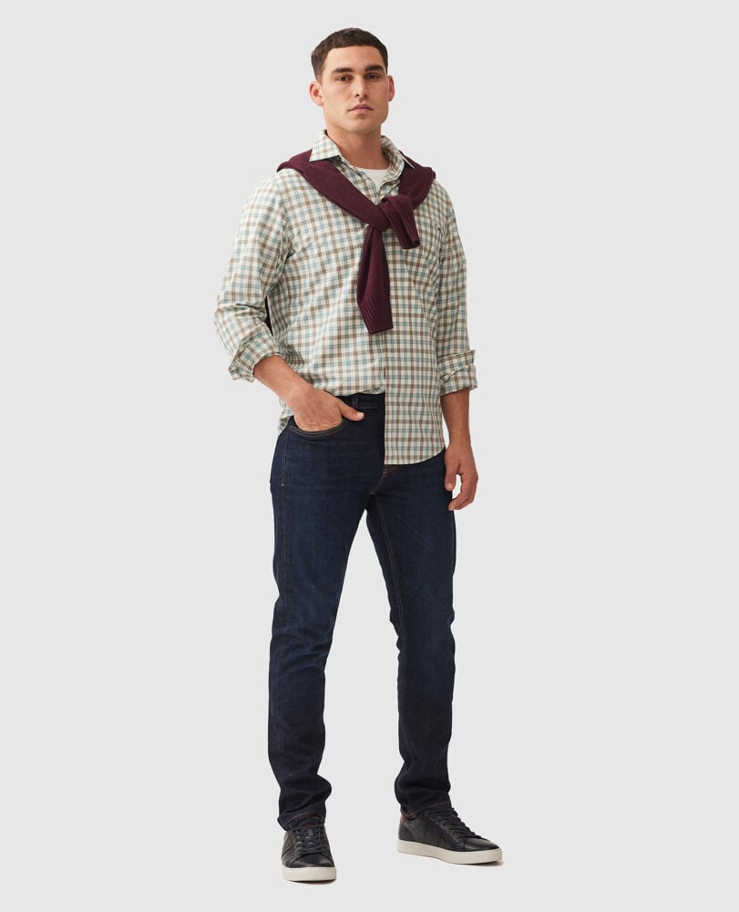 Dowling Bay Sports Fit Shirt, TAUPE, Off Front