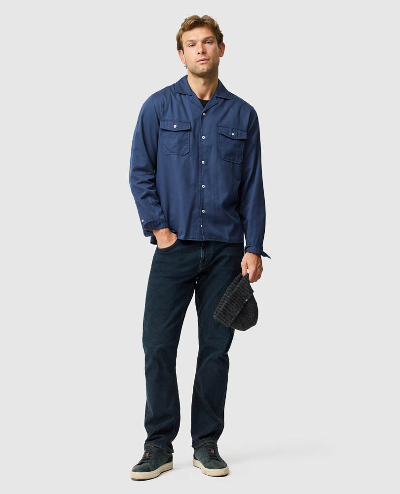 Salt Lake Shirt, NAVY, Off Front