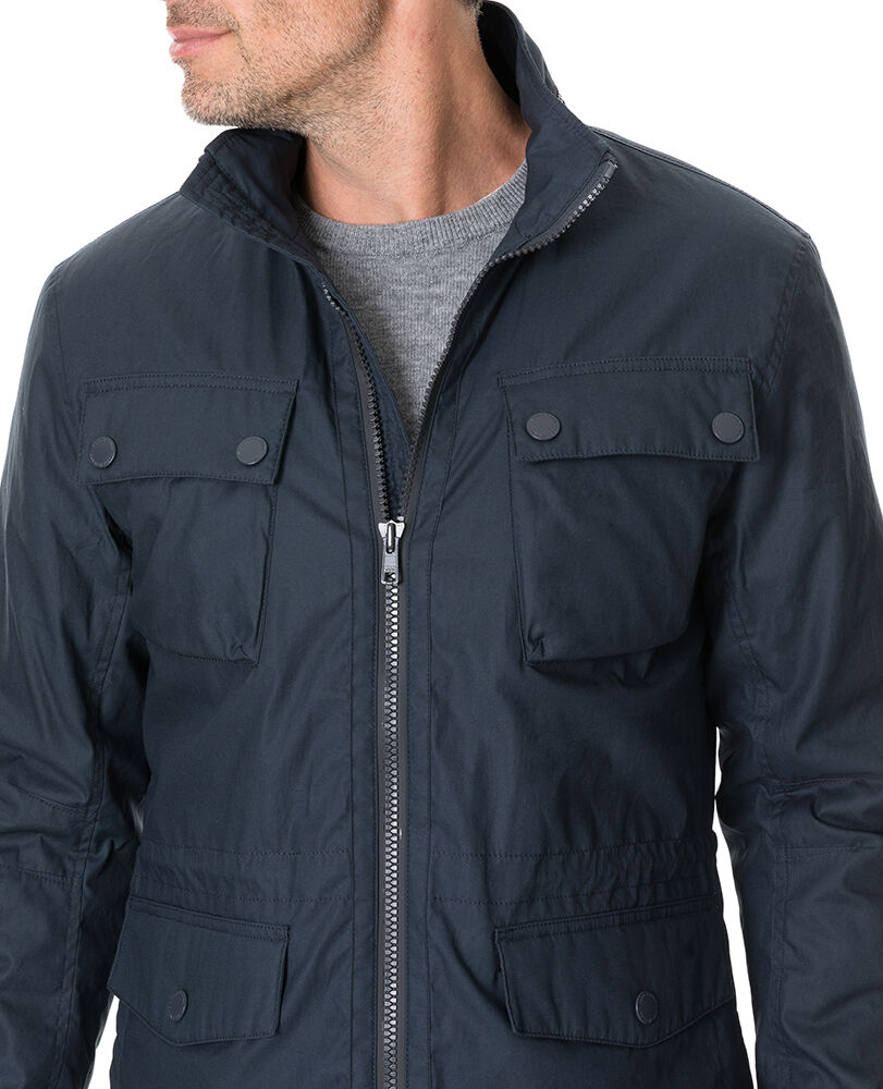 Leithfield 4 Oz Staywax Jacket, MIDNIGHT, Detail 2