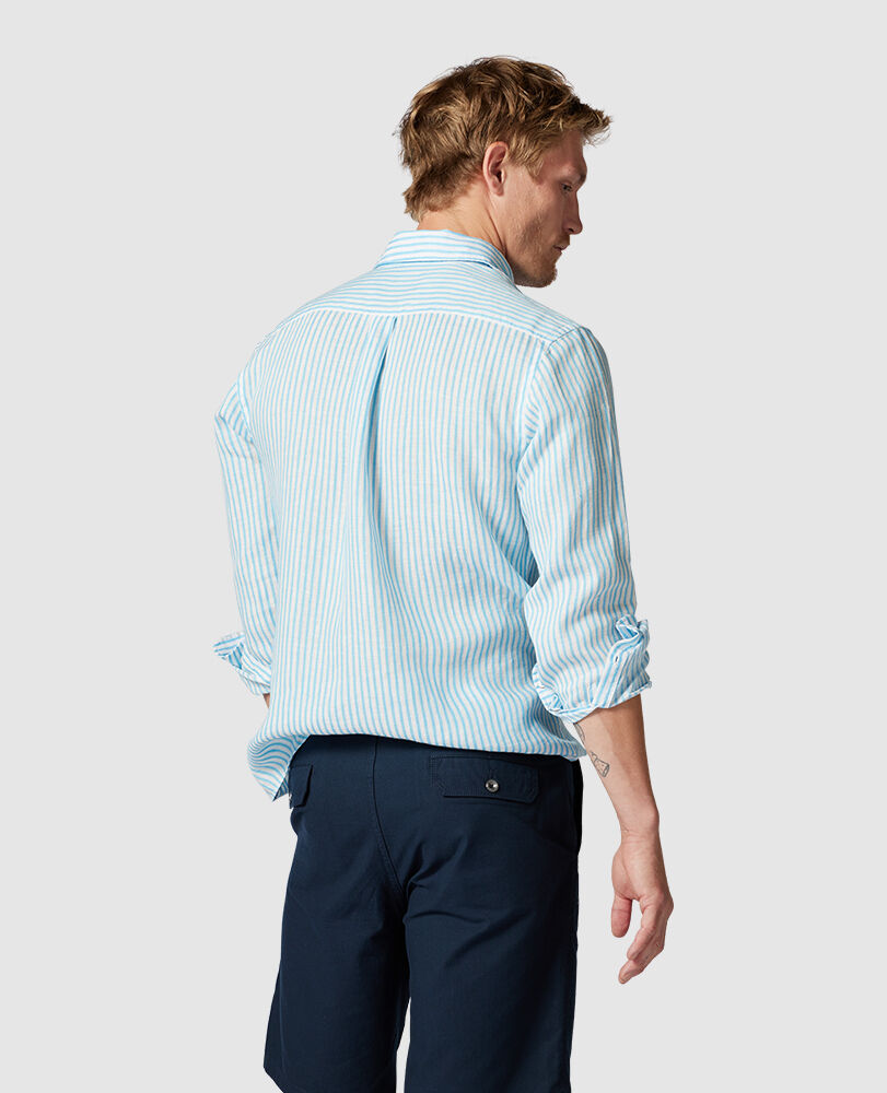 Port Charles Sports Fit Shirt, MARINE, Back
