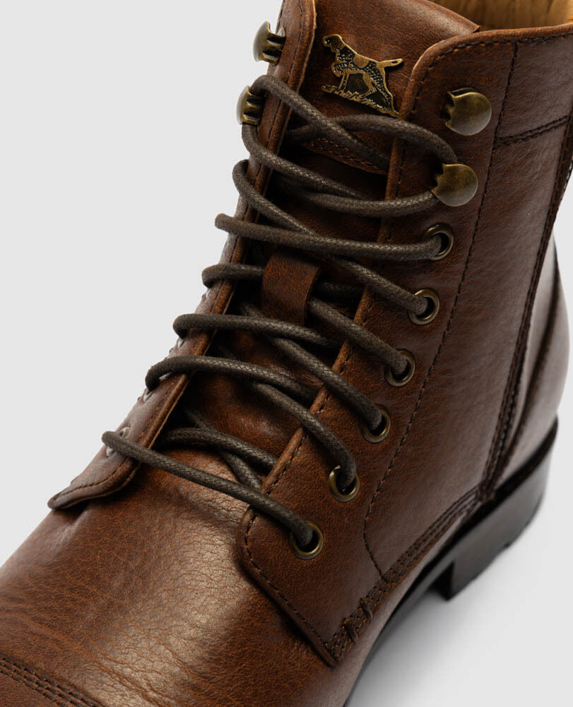 Glenorchy 1946 Military Boot, COGNAC, Detail 3