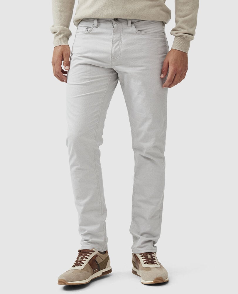 Gunn Straight Fit Jean, OATMEAL, Front