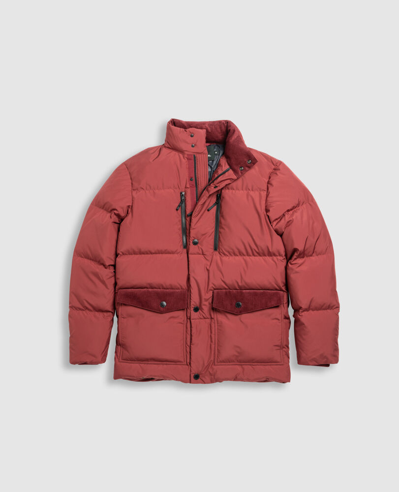 Ohau Down Jacket · Garnet ME, GRANAT, Flat Lay