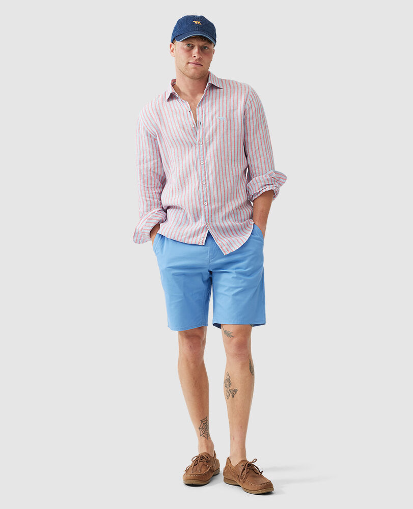 Mclean Park Sports Fit Shirt, SKY, Off Front