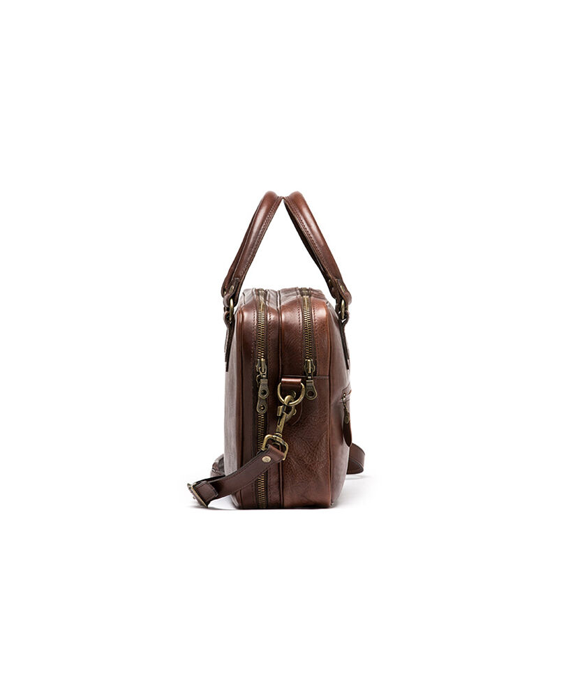 Britomart Laptop Bag, MUD, Back
