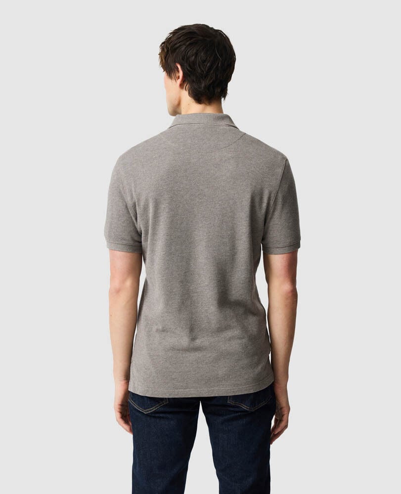 The Gunn Sports Fit Polo, MOCHA, Back