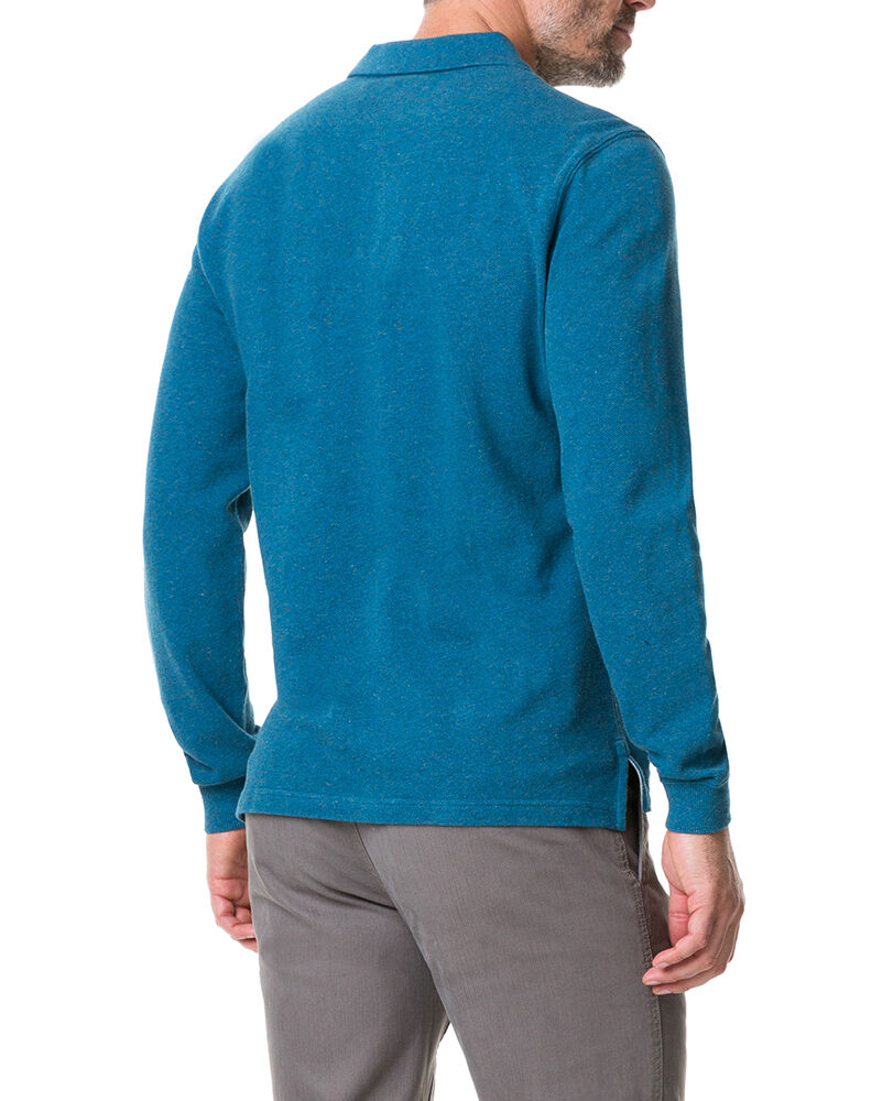 Gunn L/S Polo, STORM, Flat Lay