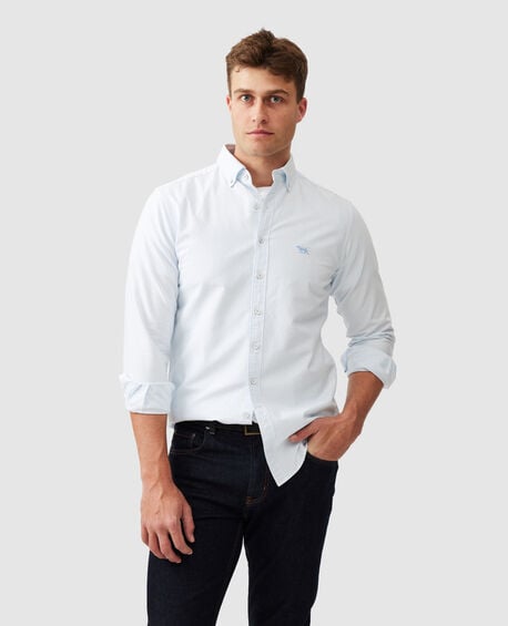 Gunn Oxford Stripe Sports Fit Shirt, CAPRI
