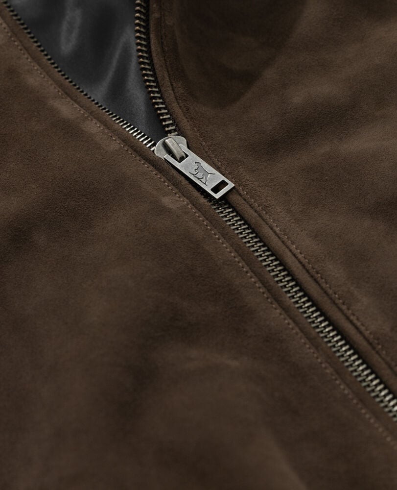 Glen Massey Leather Jacket, TAUPE, Detail 3