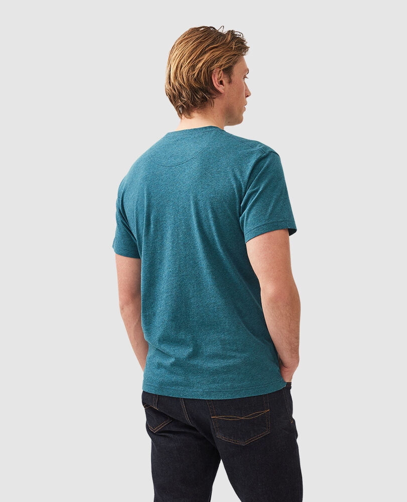 T-shirt droit The Gunn, DARK CYAN, Back