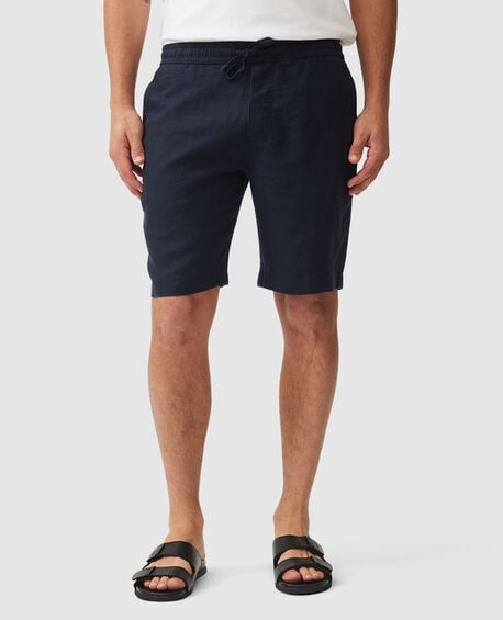 Linen 9" Resort Short, NAVY