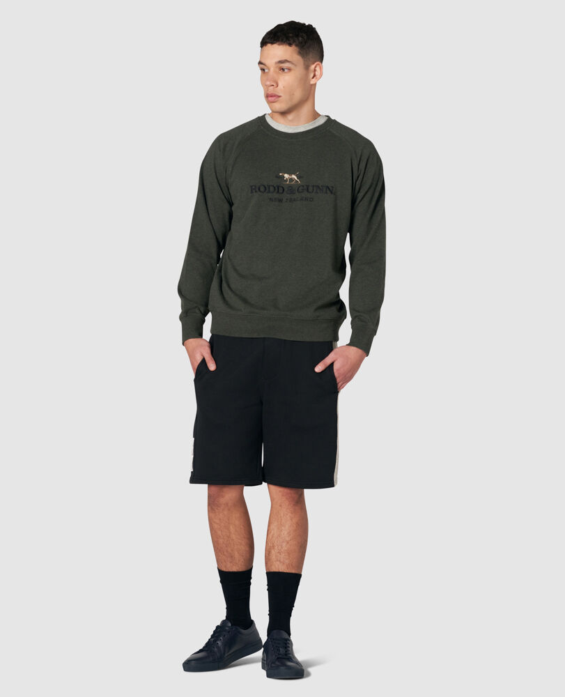 Fernmark Crew Sweat, LIQUORICE, Off Front