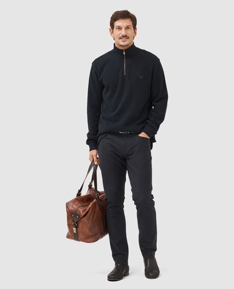 Sweatshirt col 1/4 zip alton ave, ECLIPSE