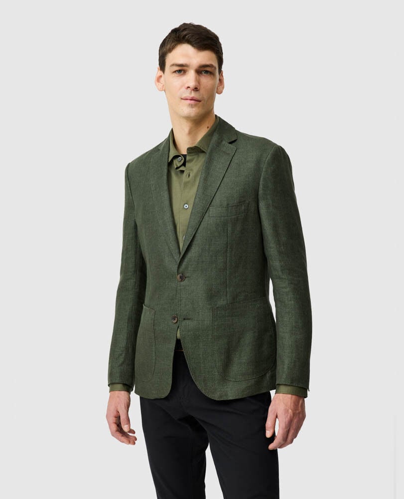 Jacke The Cascades mit sportlicher Passform, LORBEERBLATT, Front