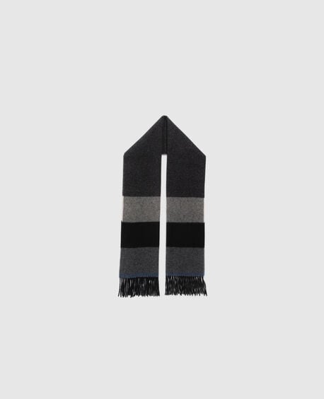 Frankton Stripe Scarf, NERO