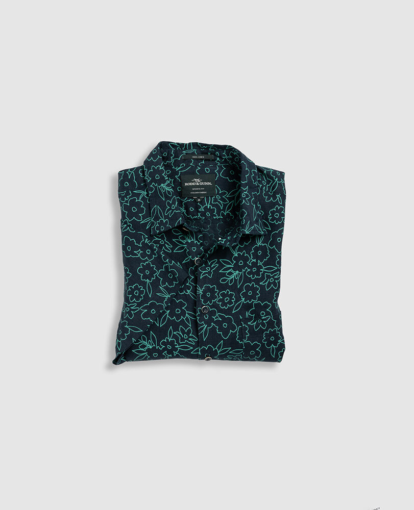 Barrytown Sports Fit Shirt, LIME, Flat Lay
