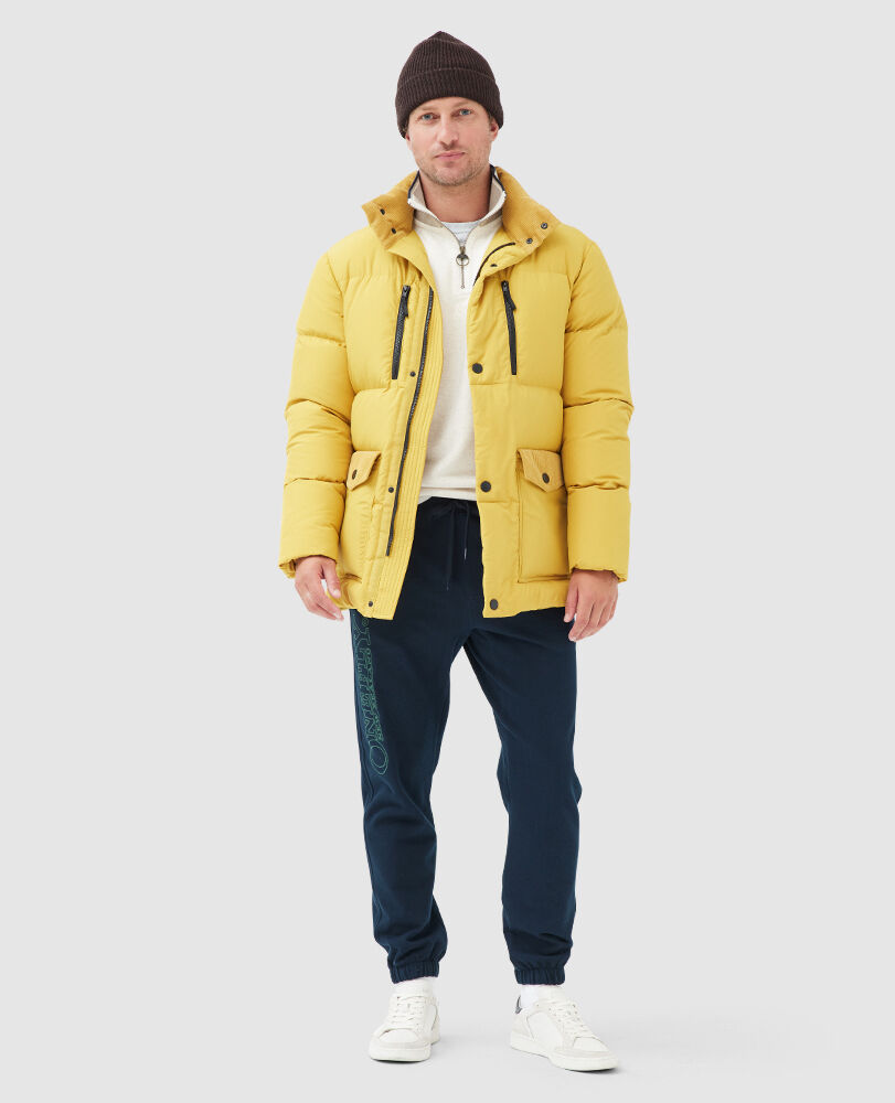 Ohau Down Jacket, MAIZE, Off Front
