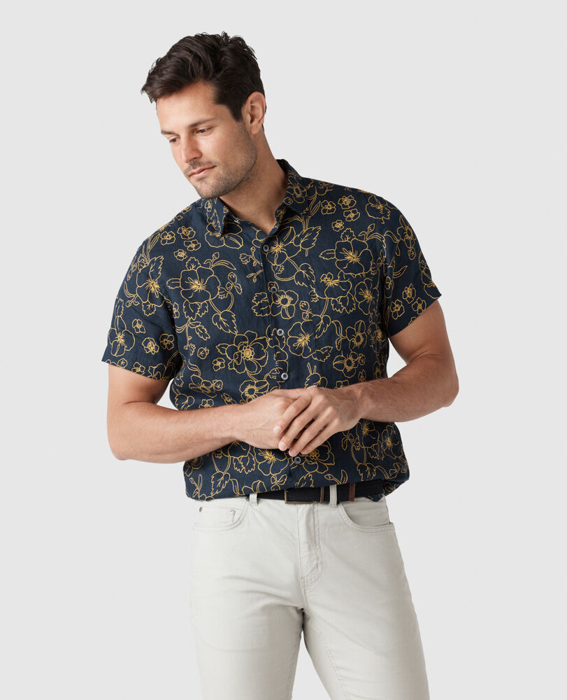 Big Glory Bay Sports Fit Shirt, LEMON, Front