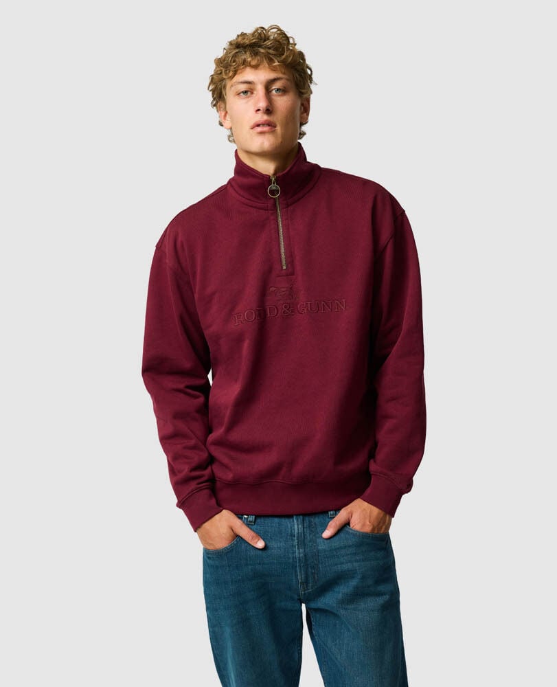 Milford Sound Sweat, OXBLOOD, Front