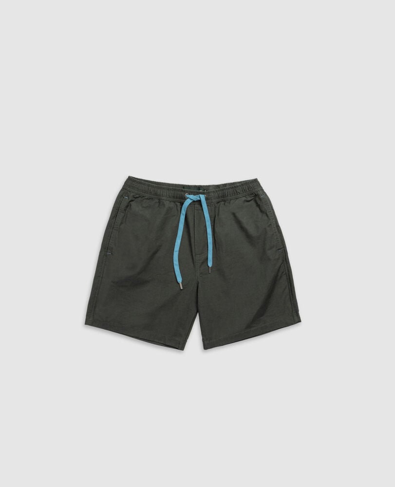 Gunn 7" Resort Short, OLIVE, Flat Lay