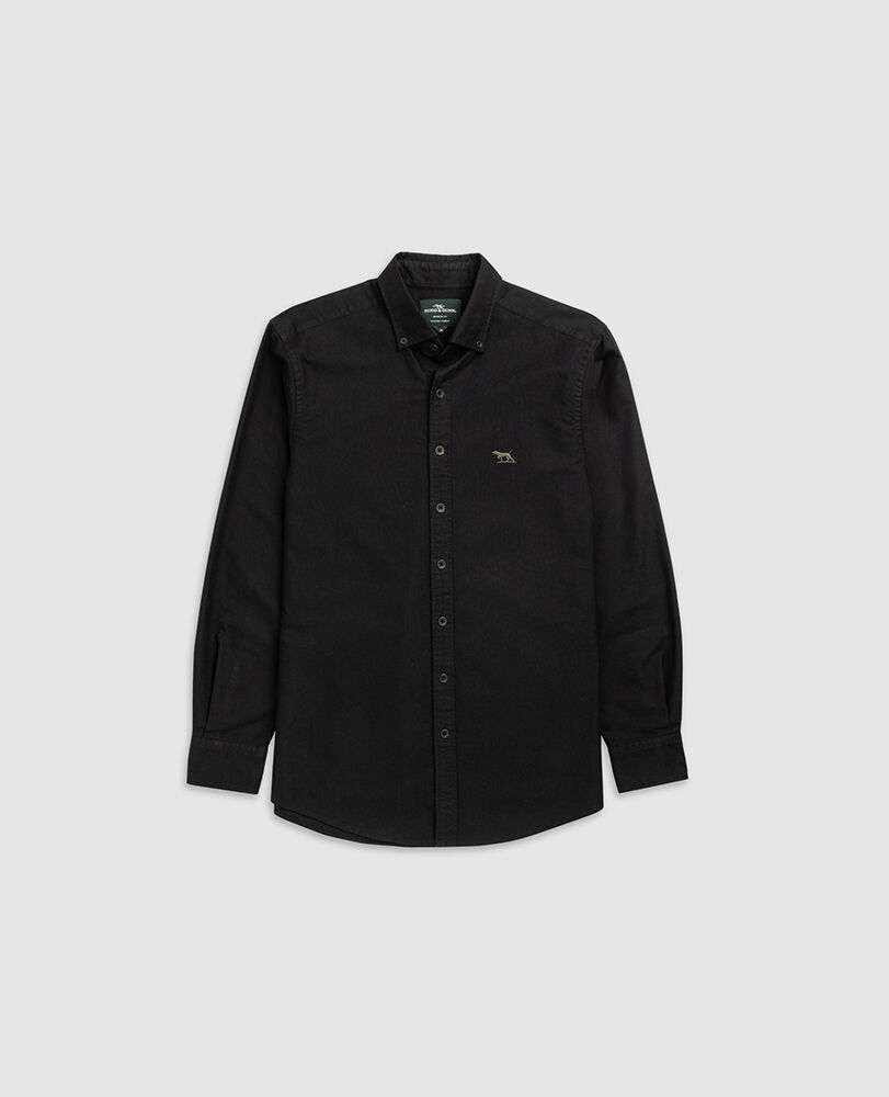 Gunn Oxford Pd Hemd mit sportlicher Passform, ONYX, Flat Lay