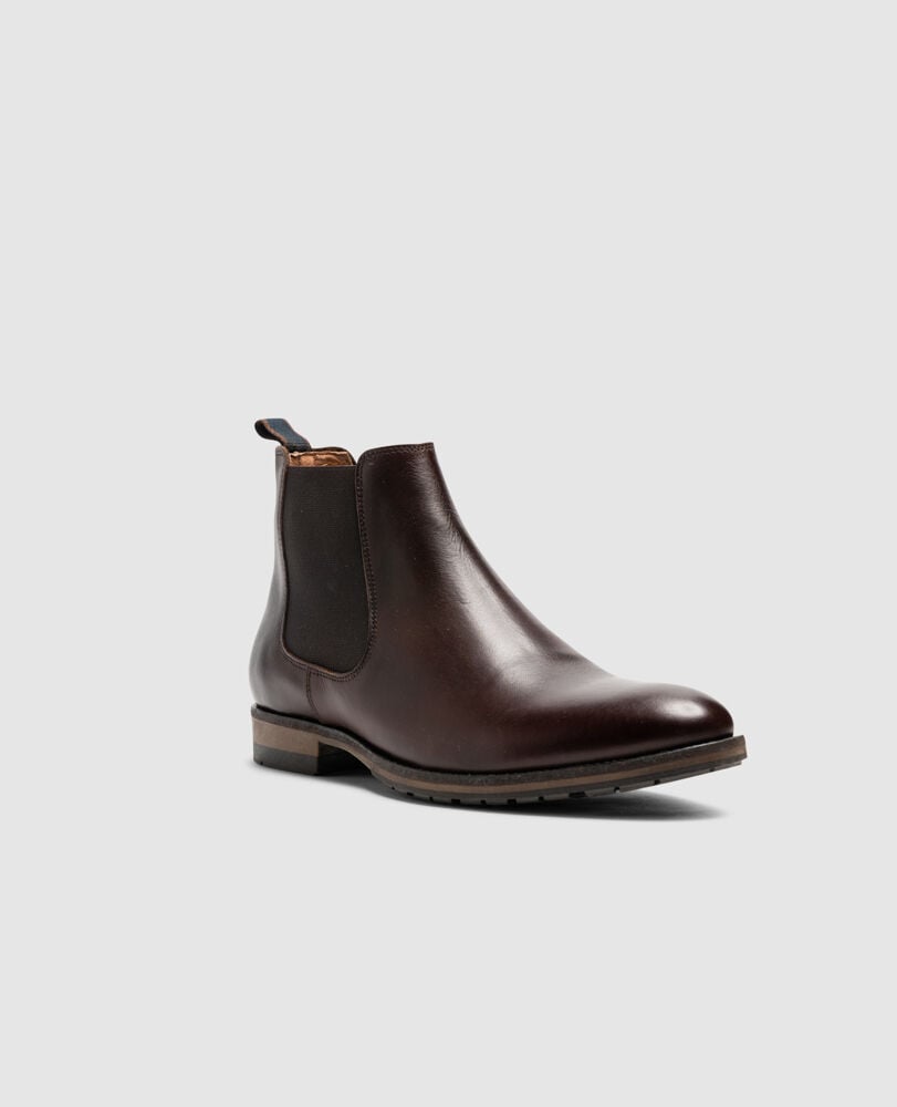 Murphys Road Chelsea Boot, CHOCOLATE, Off Front