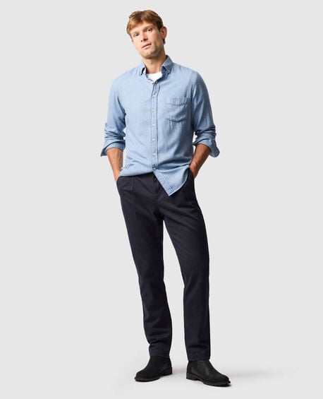Barrhill Sports Fit Shirt, CHAMBRAY