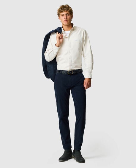 Gunn Oxford Sports Fit Shirt, NATURAL