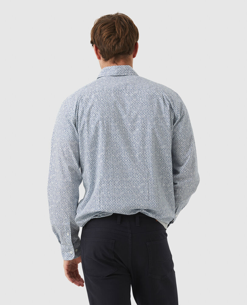 Bowlers Creek Shirt, ROYAL, Back