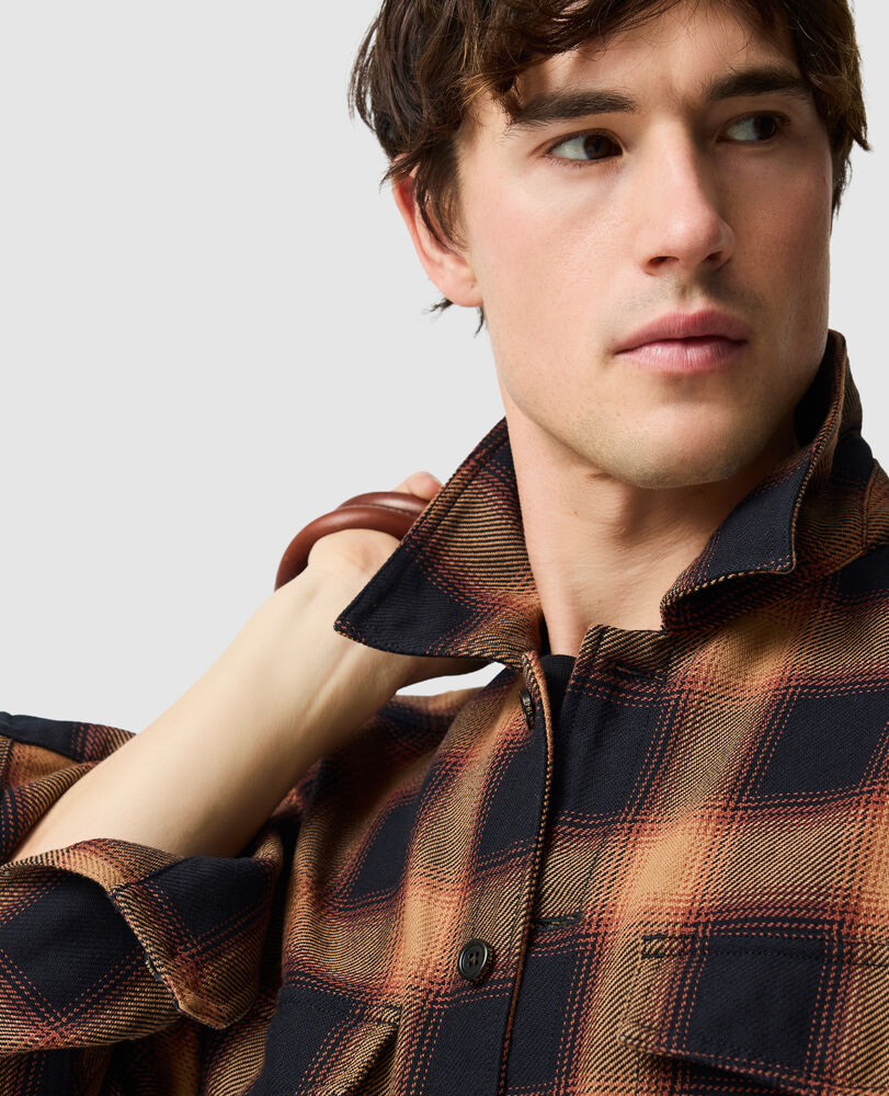 Bennets Shirt, LAVA, Flat Lay