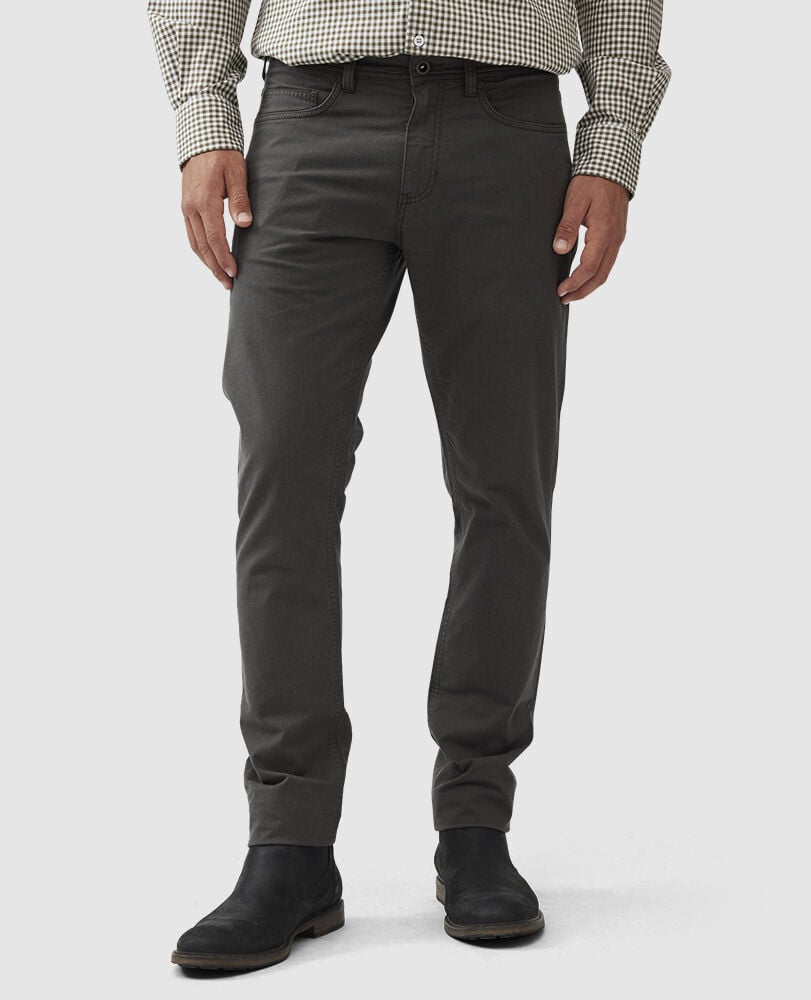 Gunn Straight Fit Jean, FOREST, Front