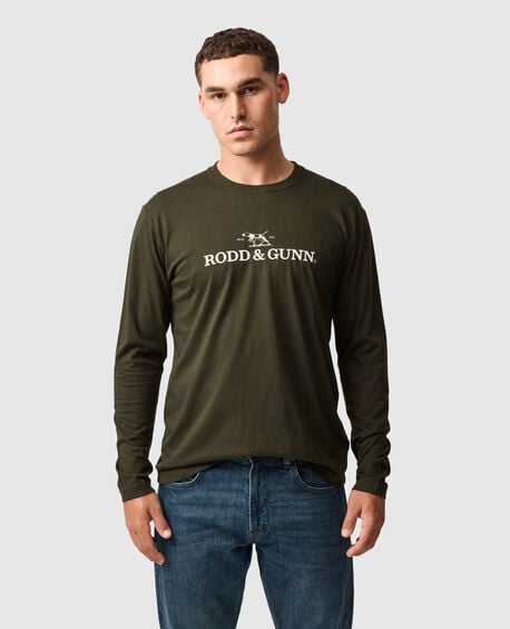 Long Sleeve Logo T-Shirt, FOREST