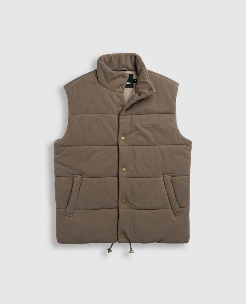 Lake Ferry Vest, KHAKI, Flat Lay