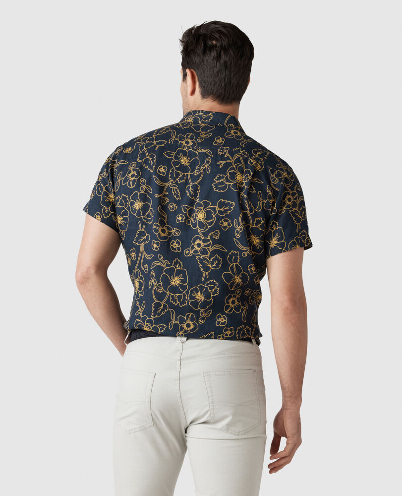 Big Glory Bay Sports Fit Shirt, LEMON, Back